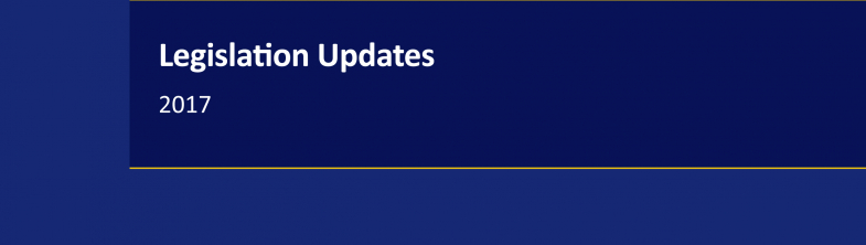 cover of the Legislation Updates 2017
